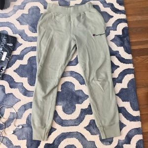 Green champion sweatpants